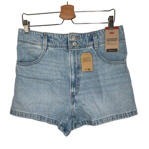 Levi's Womens High Waisted Mom Shorts Relaxed Fit Size 30 100% cotton